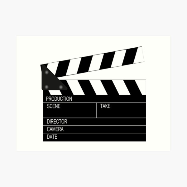 Clapperboard Art Print