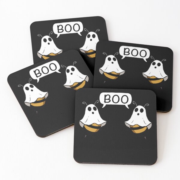 Aperçu de l'œuvre Halloween-Ghost-Boo-Bees-jeu de mots créée et vendue par Asord65tw.