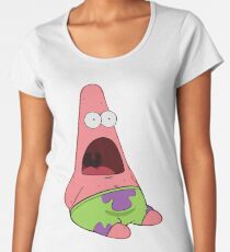 Überrascht Patrick Premium Rundhals-Shirt