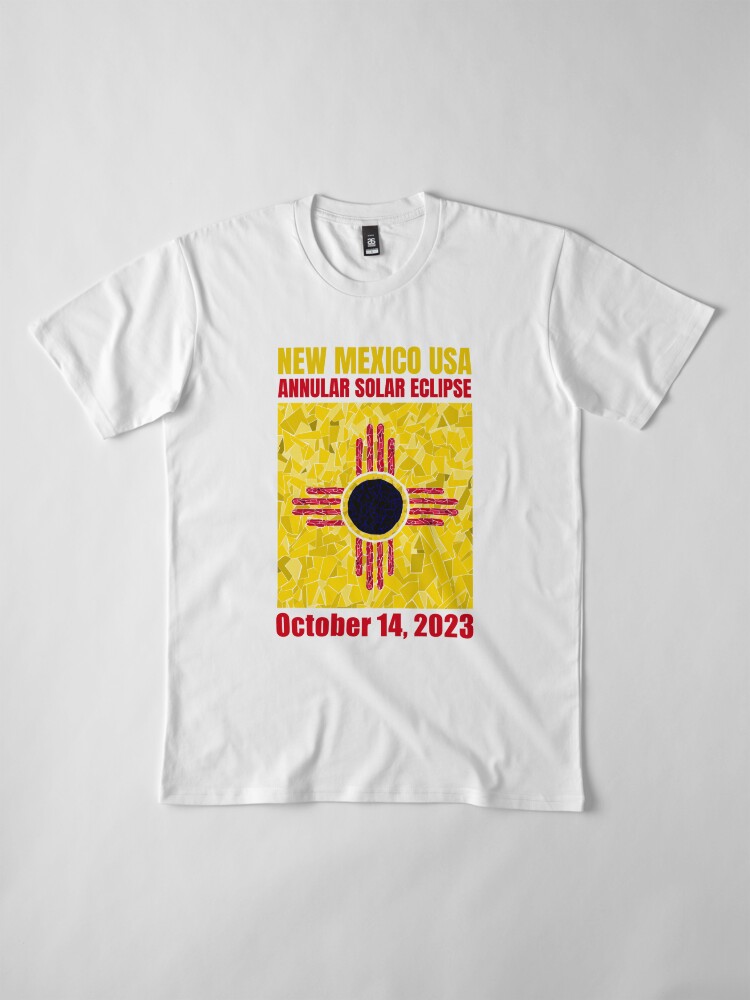 Thumbnail 4 of 6, Premium T-Shirt, New Mexico Annular Eclipse 2023 designed and sold by Eclipse2024.