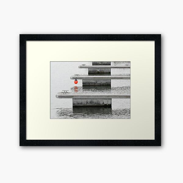 BoardWalks 579 And Red Ball Framed Art Print