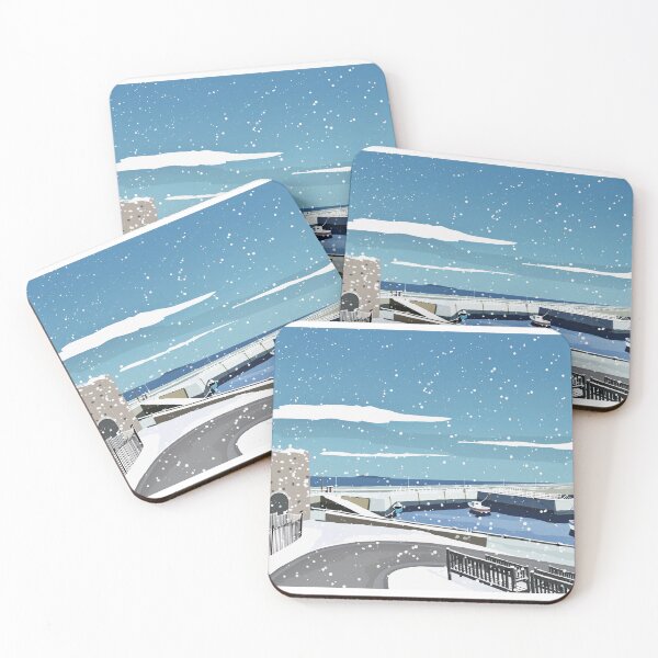 Item preview, Seahouses (Snow) designed and sold by Richard O'Neill Art.