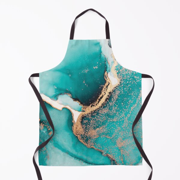Item preview, Aqua Liquid Paint Marble 9 designed and sold by MysticMarble.