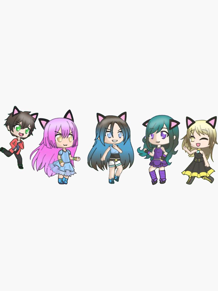 "Itsfunneh And The Krew Gacha " Sticker for Sale by KanesRamirez