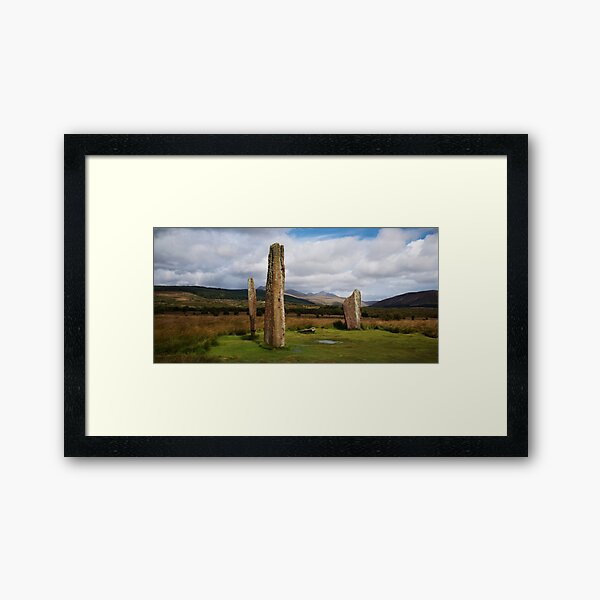 Stones at Machrie Framed Art Print