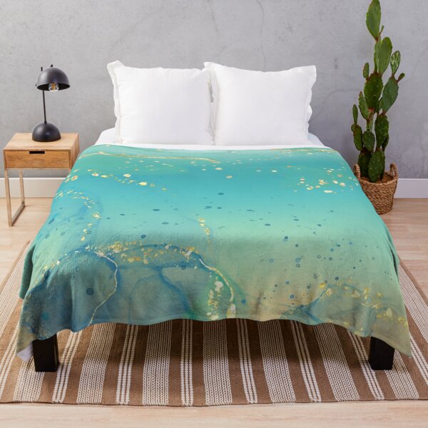 Item preview, Aqua Liquid Paint Marble 11 designed and sold by MysticMarble.