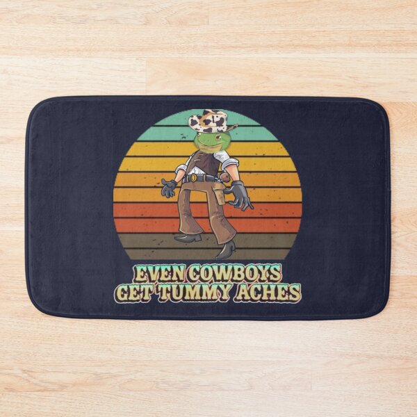 Item preview, even cowboys get tummy aches designed and sold by MrSameeraTop.