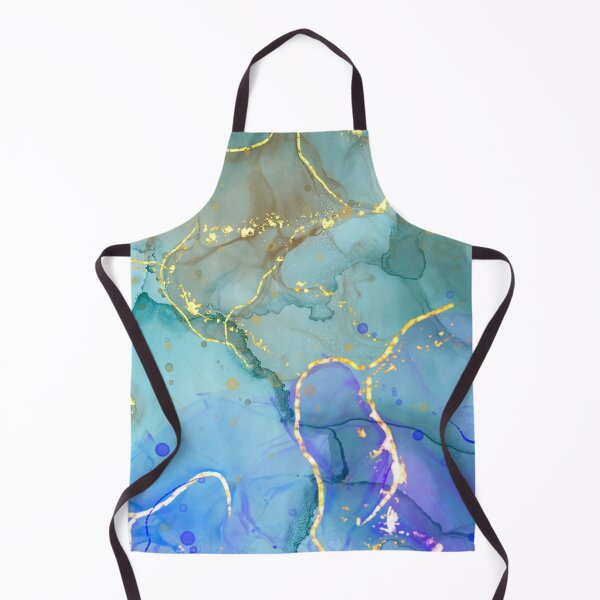 Item preview, Aqua Liquid Paint Marble 16 designed and sold by MysticMarble.