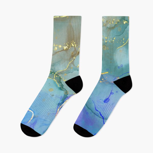 Item preview, Aqua Liquid Paint Marble 16 designed and sold by MysticMarble.