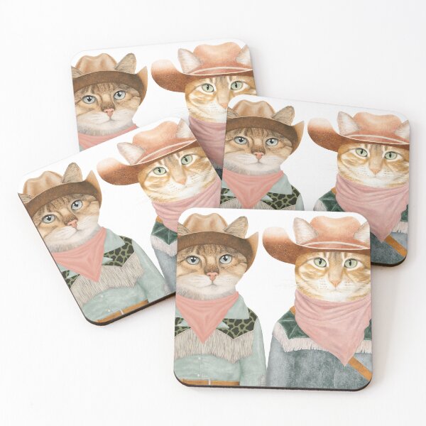 Item preview, Ginger Cat Cowboys designed and sold by AnimalCrew.