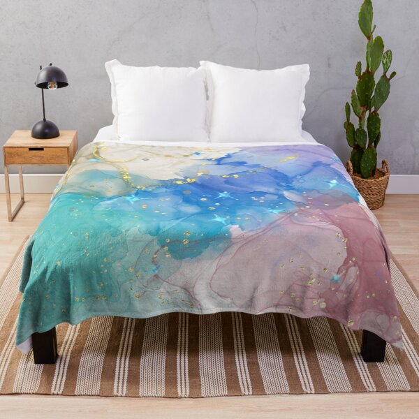 Item preview, Aqua Liquid Paint Marble 17 designed and sold by MysticMarble.