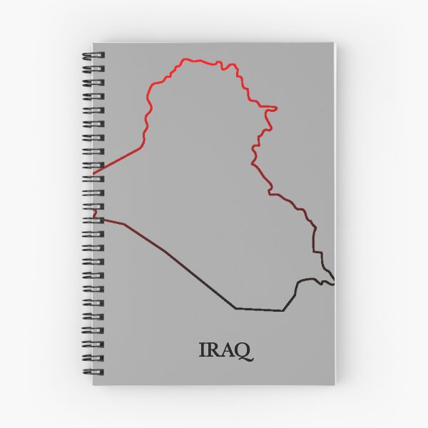 Item preview, Irak mapa rojo-negro designed and sold by EZ-Store11.