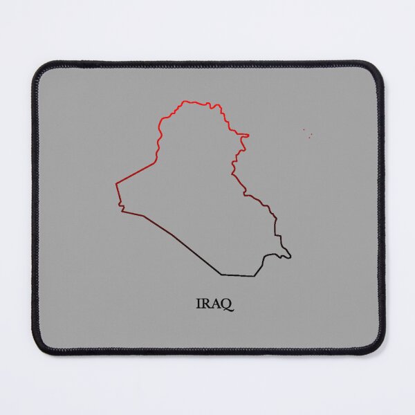 Item preview, Iraq Map Red-Black designed and sold by EZ-Store11.