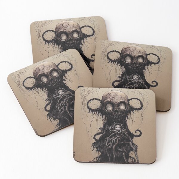 Item preview, Monster Jenglot, a Weird, strange and Creepy Creatures Board Prints designed and sold by PantatKiller.