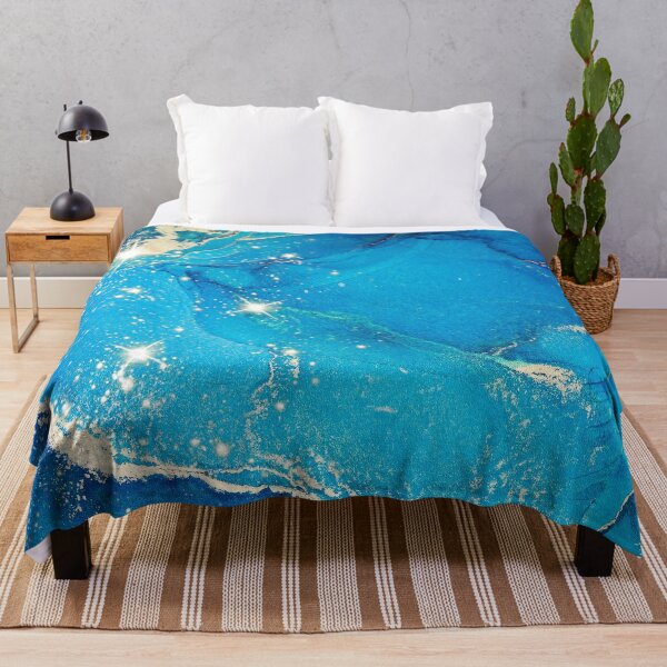 Item preview, Aqua Liquid Paint Marble 18 designed and sold by MysticMarble.