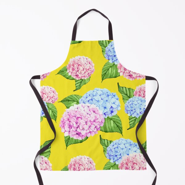 Item preview, Hand Drawn Vintage Flower Market -Pink Blue Hydrangea designed and sold by Tamas Das.