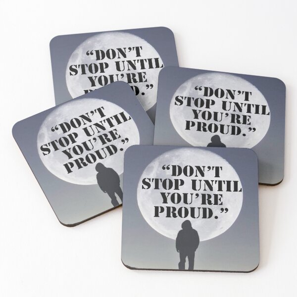 Item preview, Don't stop until you're proud. designed and sold by Trending Art.