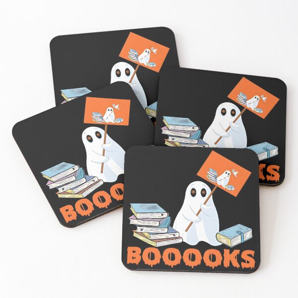 Item preview, " Ghost Booooks Halloween Boo Reading Books" designed and sold by MargittaOtt.