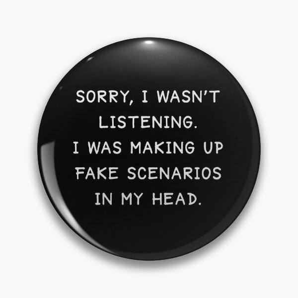 Item preview, Funny overthinker self-irony quote designed and sold by Zagach Letters.