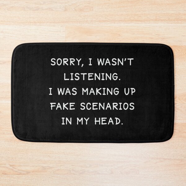 Item preview, Funny overthinker self-irony quote designed and sold by Zagach Letters.