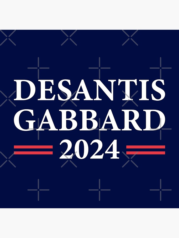 "Ron Desantis Tulsi Gabbard 2024 Republican Ticket" Metal Print for