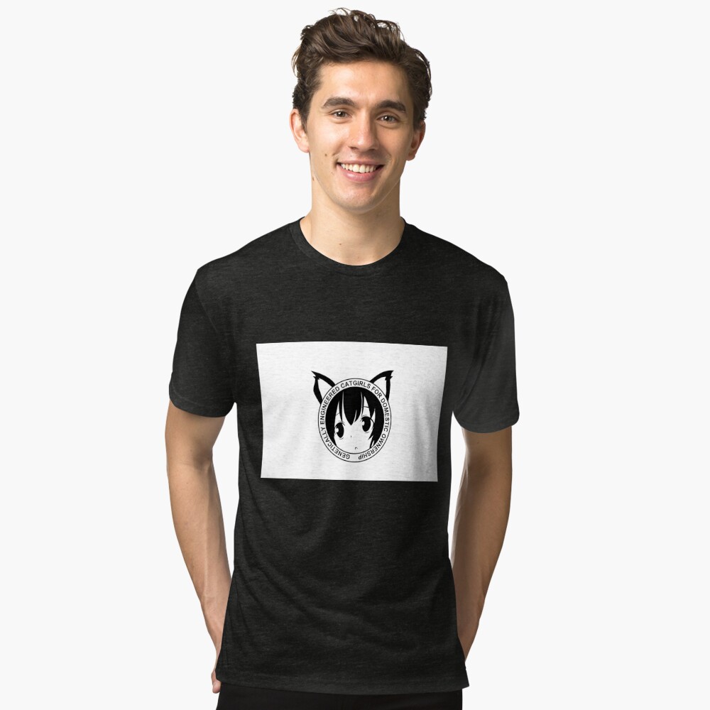 Genetically-Engineered-Catgirls-for-Domestic-Ownership!-(Black)-Mask  Sticker for Sale by Theav165kps