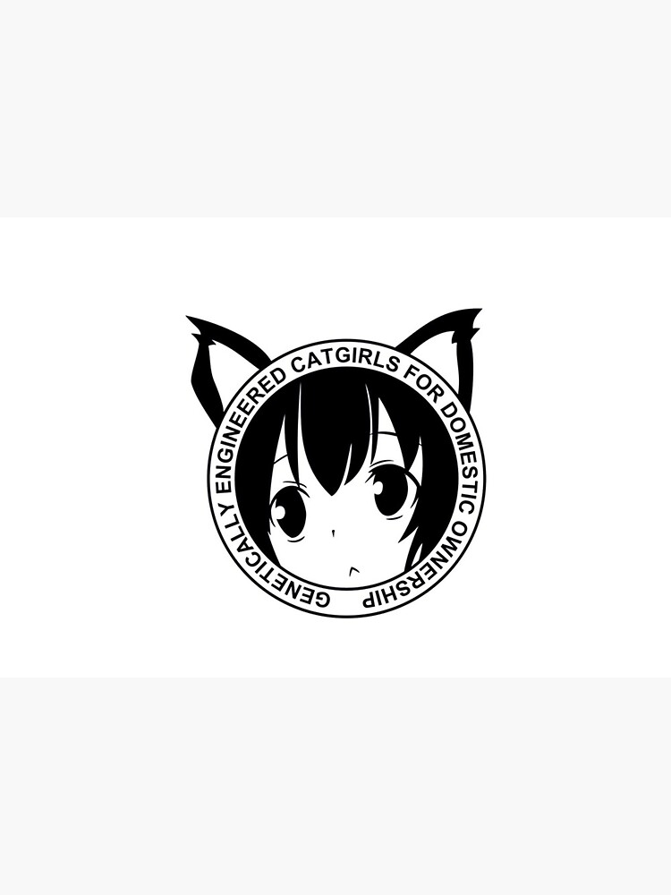 Genetically Engineered Catgirls for Domestic Ownership! (Black) | Art Print