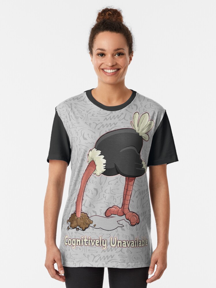 Alternate view of Cognitively Unavailable. Graphic T-Shirt
