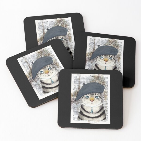 Item preview, Charming-French-Cat-in-Paris.-Perfect-for-cat-lovers.-Framed-Art-Print designed and sold by Asord65tw.