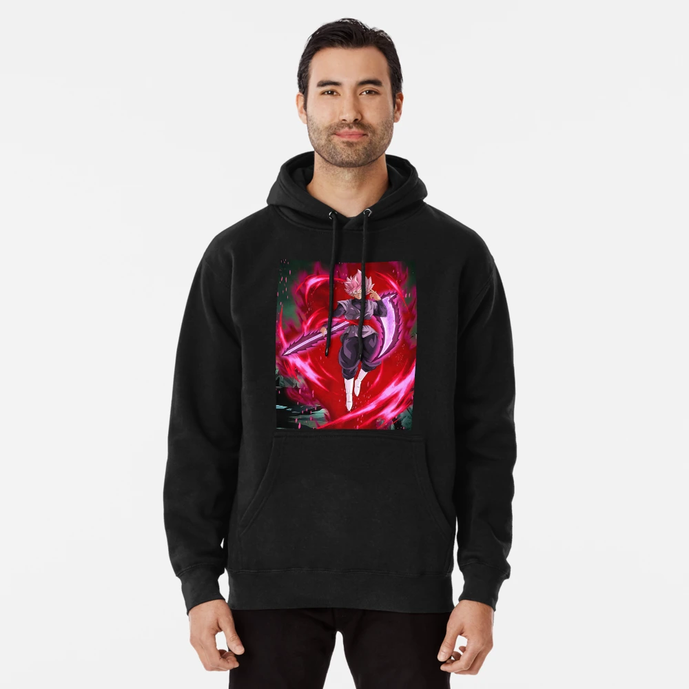 Rose goku cheap black hoodie