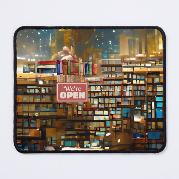 Item preview, Raining Midnight Library | National library week | literacy week designed and sold by PsychicLove.