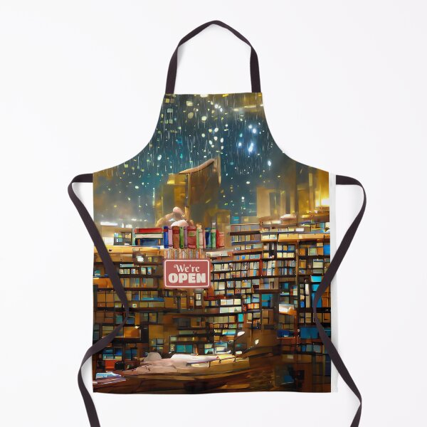Item preview, Raining Midnight Library | National library week | literacy week designed and sold by PsychicLove.