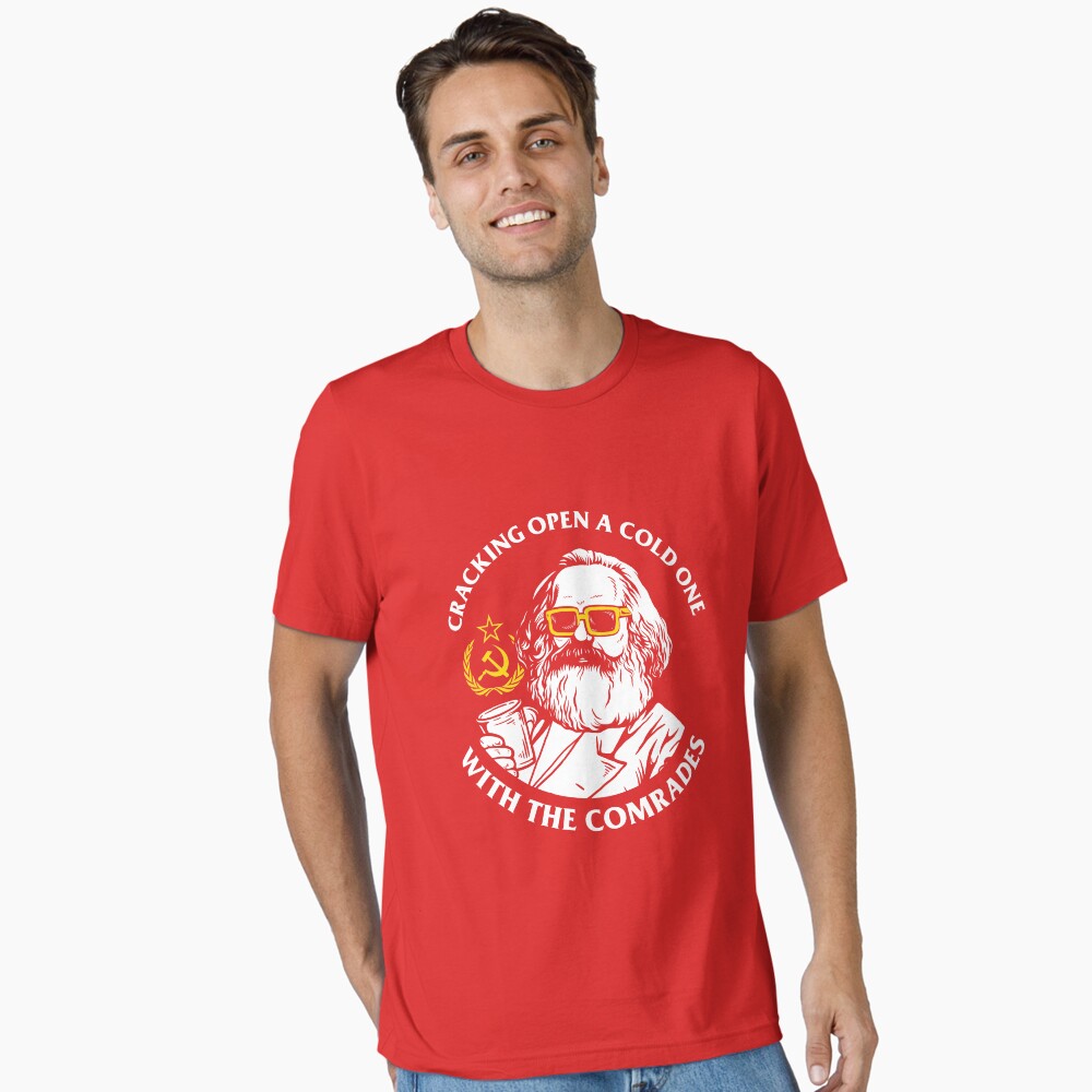 Vista previa del artículo con la obra «Camiseta esencial», diseñado y vendido por dumbshirts.