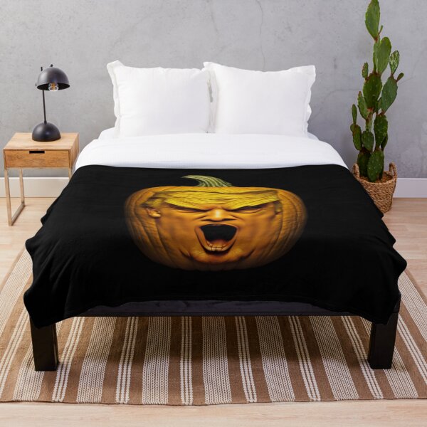 Artikelvorschau, Lustiger Donald Trump Kürbis Halloween - Schreiender Donald Trump Halloween Kürbis entworfen und verkauft von MadeByRobots.
