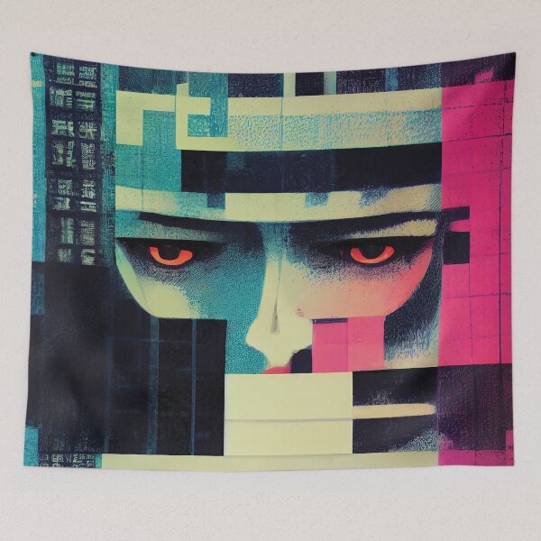 Item preview, I see you. Contemporary abstract art designed and sold by Wavesbender.