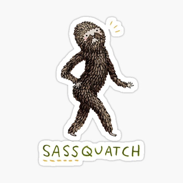 Vista previa del artículo con la obra «Sassquatch - Pie grande descarado», diseñado y vendido por BurkharWinter.