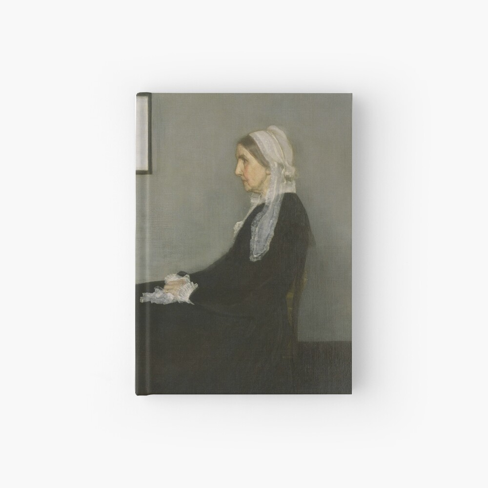 Whistlers Mother Oil Painting by James McNeill Whistler Hardcover Journal