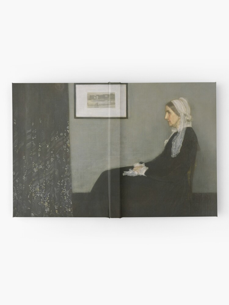 Alternate view of Whistlers Mother Oil Painting by James McNeill Whistler Hardcover Journal