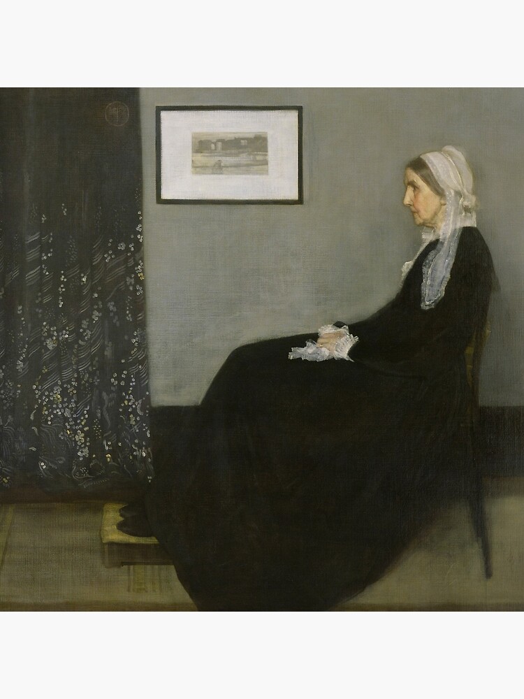 Whistlers Mother Oil Painting by James McNeill Whistler by podartist