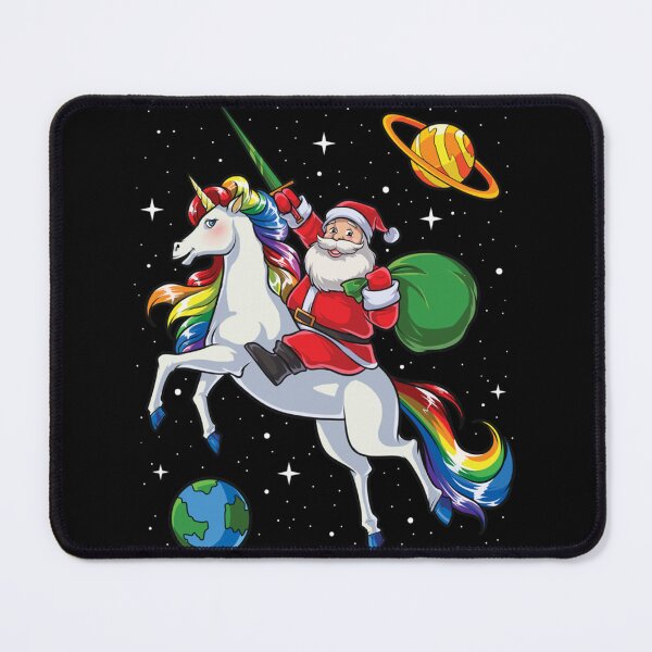 Item preview, Santa-Riding-Unicorn-T-Shirt-Christmas-Gifts-Rainbow-Space designed and sold by Theav165kps.