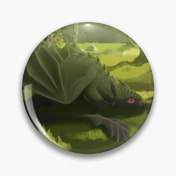 Item preview, Dragon in a vibrant forest setting designed and sold by SirrCici.