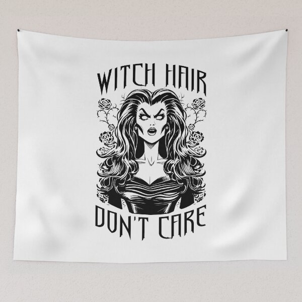 Item preview, Witch Hair Don't Care Halloween Gothic Hairstylist Pop Art designed and sold by GrandeDuc.