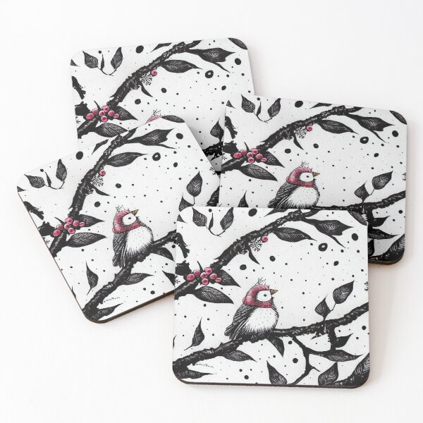 Item preview, Cute Bird Drawing, Seamless design designed and sold by GrimCutie.