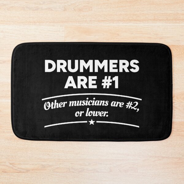 Item preview, Drummers are number 1. Other musicians are number 2, or lower. designed and sold by redacteddesign.