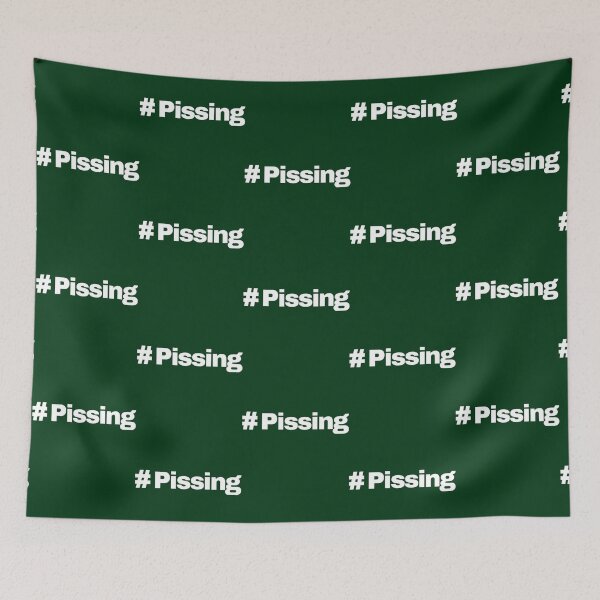 Item preview, Pissing Hashtag Fitted  designed and sold by ringeGeek.