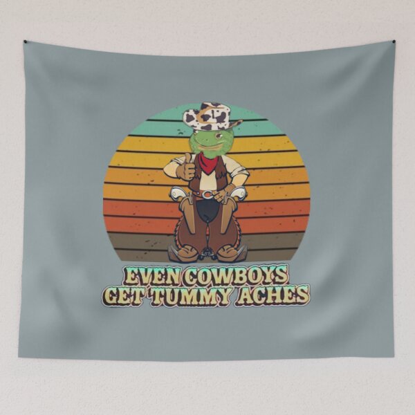 Item preview, even cowboys get tummy aches designed and sold by MrSameeraTop.