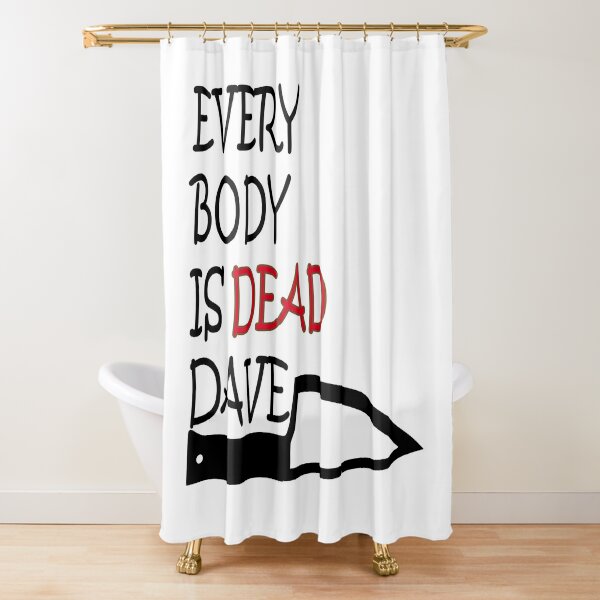 Funny Caps Lock Keyboard Shower Curtain by Thomas Larch - Fine Art