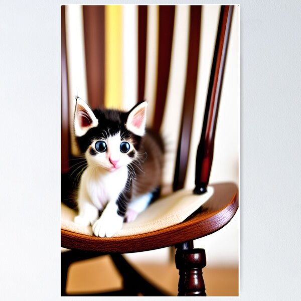 Item preview, Kitten on rocking chair designed and sold by zorropriest.