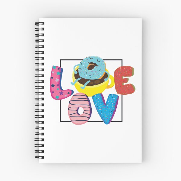 Item preview, Blue Donut Coffee Love with Dark Frame designed and sold by Nadeasart.