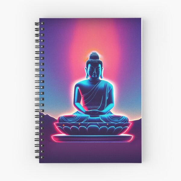 Item preview, Retrowave glowing Buddha Statue, Enlightenment with style designed and sold by ArtificialEye.